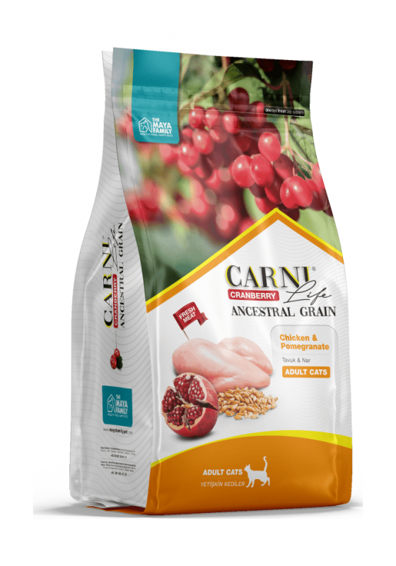 Carni Life Adult - Сухой корм для взрослых кошек - Курица с гранатом и клюквой