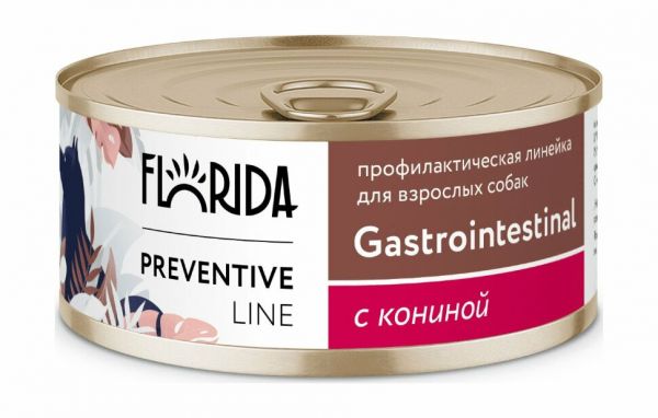 Florida Gastrointestinal - Консервы для собак при расстройствах пищеварения, с кониной