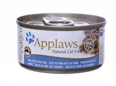 Applaws Консервы для кошек с тунцом и крабовым мясом, 70г