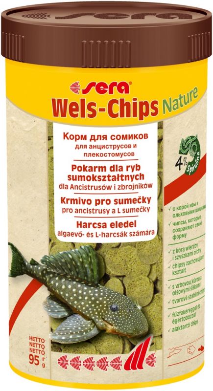Sera Wels-chips - чипсы для сомиков со ртом-присоской