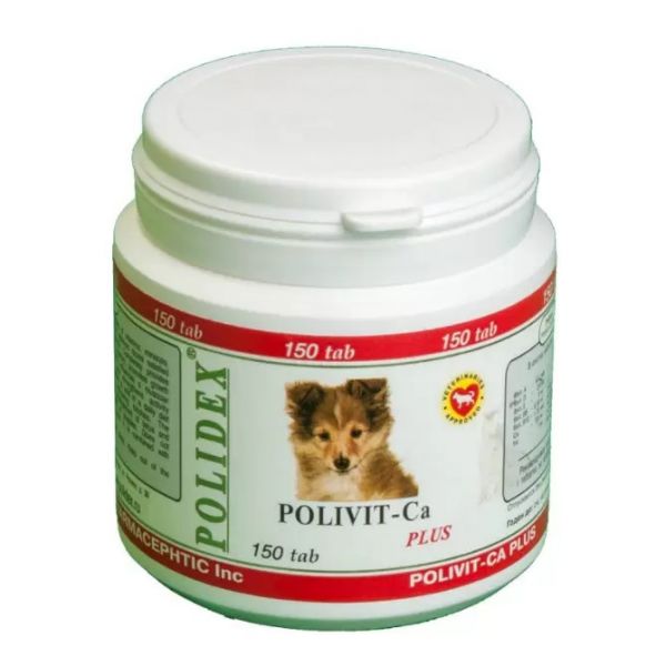Polidex Polivit-Ca Plus - витамины для собак для роста костной ткани и фосфорно-кальциевого обмена