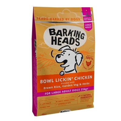 Barking Heads BOWL LICKIN' CHICKEN LARGE BREED корм для собак крупных пород "До последнего кусочка", с курицей и рисом