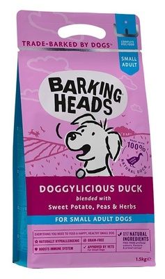 Barking Heads  DOGGYLICIOUS DUCK SMALL BREED беззерновой корм для собак малых пород "Восхитительная утка", с уткой и бататом