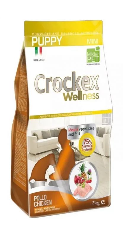 Crockex Wellness - Сухой корм для щенков мелких пород курица с рисом