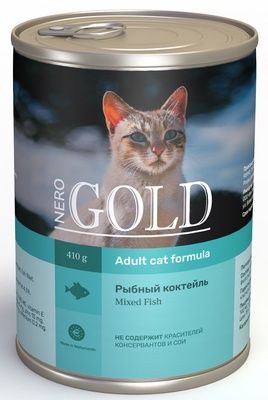 Nero Gold Консервы для кошек "Рыбный коктейль"