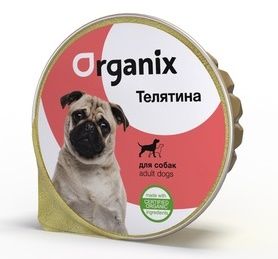 Organix консервы для собак мясное суфле с телятиной