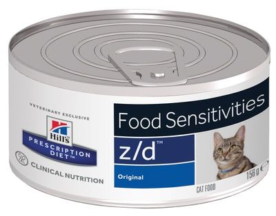 Hill's вет.консервы Prescription Diet z/d Food Sensitivities  Влажный диетический корм для кошек при пищевой аллергии с курицей