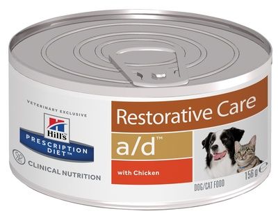 Hill's вет.консервы Prescription Diet a/d Restorative Care  Влажный диетический корм для собак и кошек при реабилитации после болезней с курицей