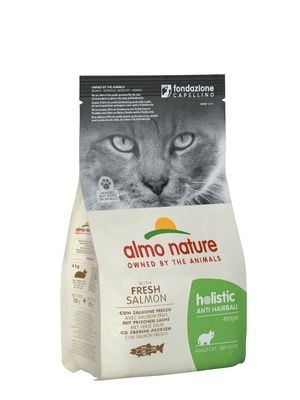 Almo Nature - для кошек контроль вывода шерсти с Рыбой и Картофелем - Holistic Anti-Hairball Salmon