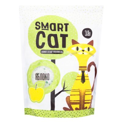 Smart Cat наполнитель для туалета Силикагелевый с ароматом яблока