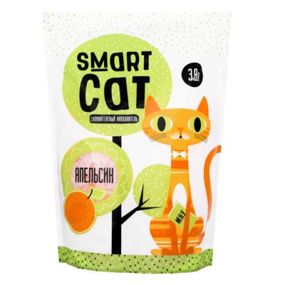 Smart Cat наполнитель для туалета Силикагелевый с ароматом апельсина