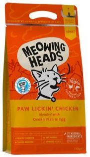 Meowing Heads Paw Lickin’ Chicken для взрослых кошек с курицей и рисом "Куриное наслаждение"