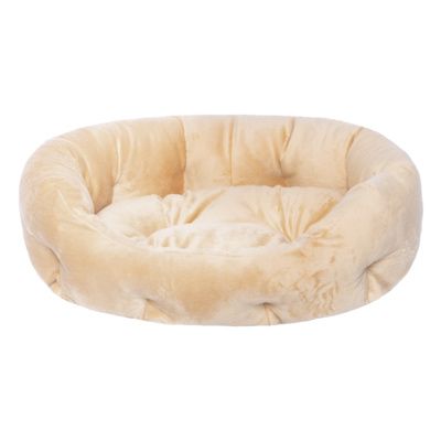 Yami-Yami лежак овальный с подушкой для собак, бежевый