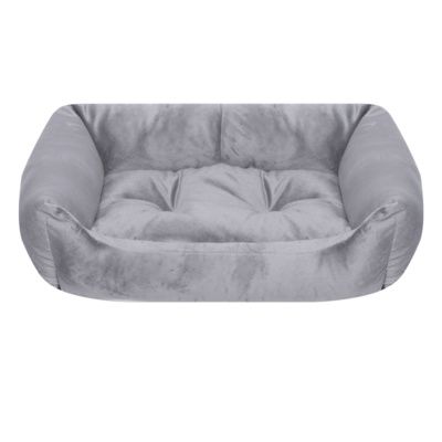 Yami-Yami лежак прямоугольный с подушкой для собак, Серый