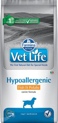 Farmina Vet Life "Hypoallergenic Fish&Potato"  Лечебный корм для собак при пищевой аллергии (рыба и картофель)
