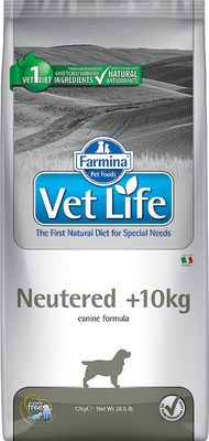Farmina Vet Life "Neutered Dog 10+ kg"  Лечебный корм для стерилизованных собак весом более 10 кг