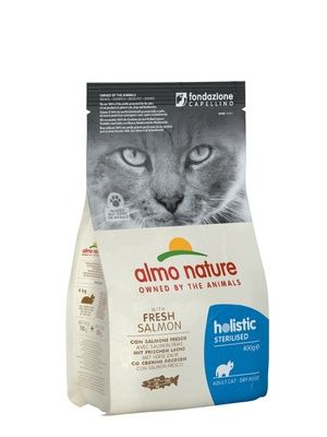 Almo Nature - для кастрированных кошек с Лососем и Рисом - Holistic Sterilised Salmon