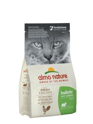 Almo Nature - для кошек контроль вывода шерсти с Курицей и Рисом - Holistic Anti-Hairball Chicken