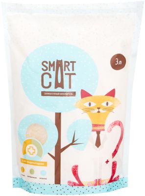 Smart Cat наполнитель для туалета Силикагелевый с pH индикатором