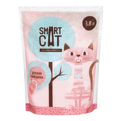 Smart Cat наполнитель для туалета Силикагелевый с ароматом детской присыпки
