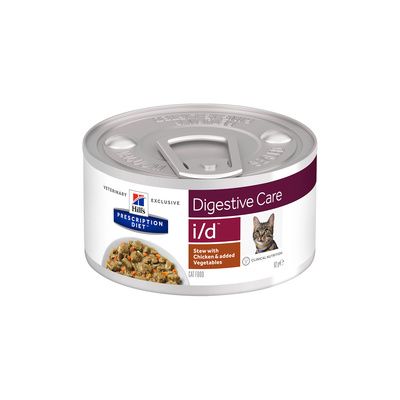 Hill's вет.консервы Prescription Diet i/d Digestive Care  Влажный диетический корм для кошек и котят при расстройствах пищеварения (ЖКТ), рагу с курицей и овощами