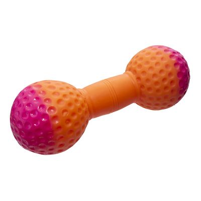 Yami-Yami игрушка для собак Гантель Чемпион, 20.5 см, оранжевая
