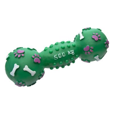 Yami-Yami игрушка для собак "Гантель Атлант", 19 см, зеленая