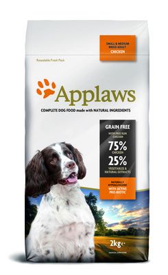 Applaws «Chicken Small&Medium Breed» для мелких и средних  собак, беззерновой (с курицей)