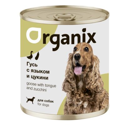 Organix консервы для собак Фрикасе из гуся с языком и цуккини
