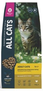 All Cats - Сухой корм для взрослых кошек, полнорационный с курицей