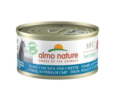 Almo Nature - Консервы для Кошек с Тунцом, Курицей и Сыром - Tuna, Chicken and Cheese