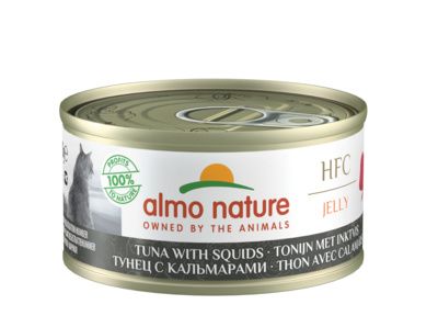 Almo Nature - Консервы для Кошек с Тунцом и Кальмарами  - Jelly Tuna with Squids