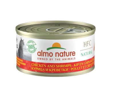 Almo Nature - Консервы для Кошек с Курицей и Креветками 75% мяса - Chicken and Shrimps