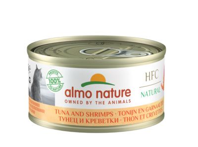 Almo Nature - Консервы для Кошек с Тунцом и Креветками 75% мяса - Tuna and Shrimps