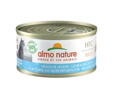 Almo Nature - Консервы для Кошек с Морепродуктами 75% мяса  - Jelly Mixed Seafood