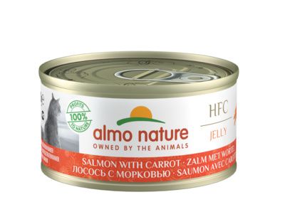 Almo Nature - Консервы для Кошек с Лососем и Морковью 75% мяса  - Jelly - Salmon with Carrot