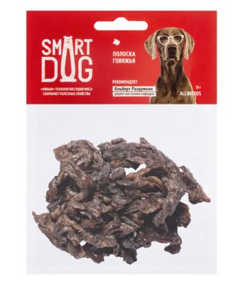 Smart Dog лакомство для собак - Полоска говяжья