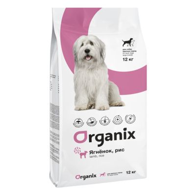 Organix Adult Dog Large Breed Lamb - Сухой корм для собак крупных пород с ягненком и рисом