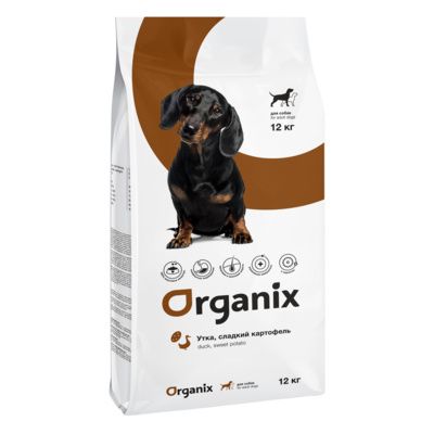 Organix Adult Dog - Сухой корм для взрослых собак с уткой и сладким картофелем