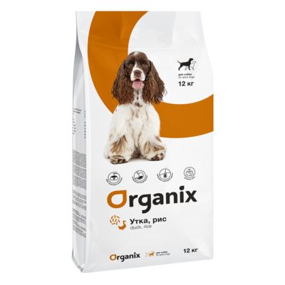 Organix Adult Dog Duck and Rice - Сухой корм контроль веса для взрослых собак, с уткой и рисом