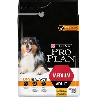 Pro Plan Medium Adult Сухой корм для взрослых собак средних пород с курицей