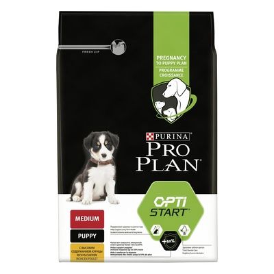 Pro Plan Puppy Medium Сухой корм для щенков средних пород с курицей и рисом