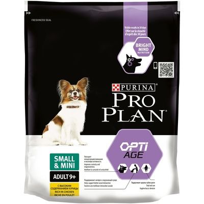 Pro Plan Adult 9+ Small & Mini Сухой корм для пожилых собак мелких и карликовых пород c курицей и рисом