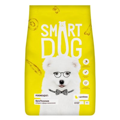 Smart Dog сухой корм для щенков с цыпленком