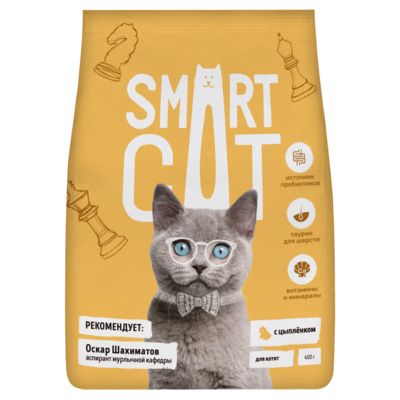 Smart Cat сухой корм для котят с цыпленком