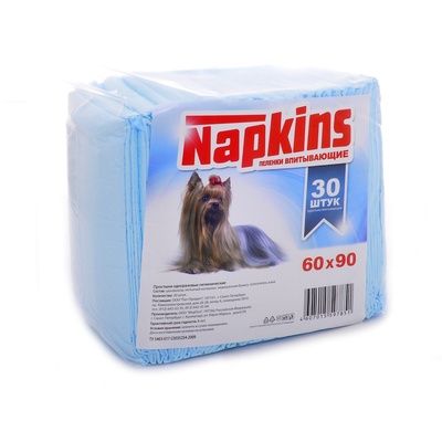 NAPKINS впитывающие пеленки для собак 60х90 см