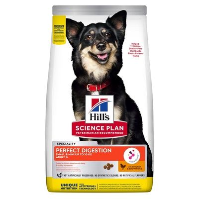 Hill's Science Plan - Сухой корм для взрослых собак малых и миниатюрных пород Идеальное пищеварение - Perfect Digestion