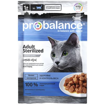 Probalance Паучи для кастрированных котов и стерилизованных кошек всех пород
