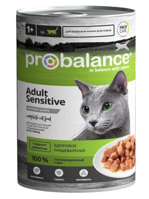 Probalance Консервы для кошек всех пород с чувствительным пищеварением