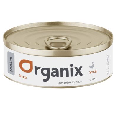 Organix монобелковые консервы для собак с уткой